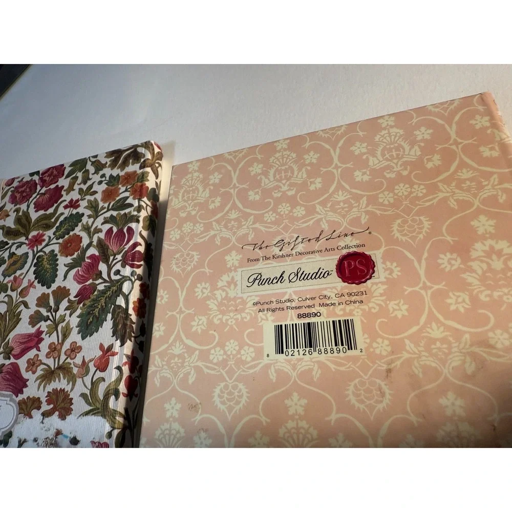 2‎ blank journals, Bird & Roses Nature. Lined Unused Beautiful Vintage
